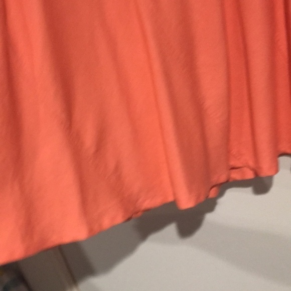 Emma James Peach Linen  fit and flare skirt - Picture 4 of 6